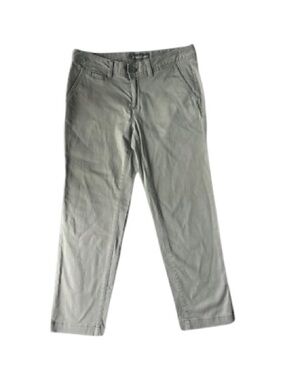 Eddie Bauer ~ Chinos ~ Straight Leg ~ Boyfriend Style Pants -  Khaki Gray
